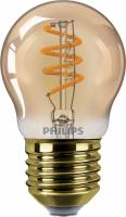 Philips LED Filament kertep&aelig;re 15W P45 E27 gylden