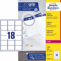 Avery L7161-100 etiketter med QuickPEEL og Ultragrip 63,5x46,6mm