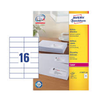 Avery L7182-100 adresse etiketter til laser 105x37mm 