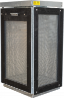 Affaldsbeholder B206-M UNIVERSAL enkelt - Sort med hulplader