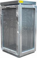 Affaldsbeholder B207-galv UNIVERSAL enkelt l&aring;g galv. st&aring;lramme m. hulplader