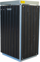 Affaldsbeholder B96-M UNIVERSAL enkelt sortmalet med l&aring;g