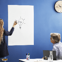 BIC Velleda whiteboardfilm selvkl&aelig;bende 67,5x100cm