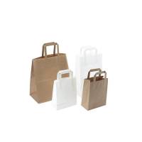 Bærepose papir 4,9 liter 180/105x230mm 70g brun