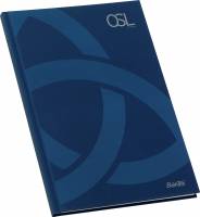 Bantex OSL Oslo Svanemærket notesbog A4 linieret blå