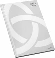 Bantex STO Stockholm A4 indbunden notesbog linieret hvid