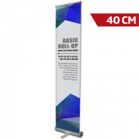 Basic Roll-up stativ enkeltsidet 40 cm aluminium