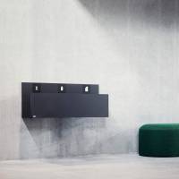 Bica 811 affaldsstation 3x20 liter vægthængt antracit - OUTLET