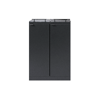 Bica 877 affaldsbeholder 2x65 liter med låg og hjul antracit