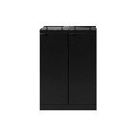 Bica 877 affaldsbeholder 2x65 liter med låg og hjul sort