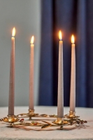 Bloomingville Shankar Adventsstage i guldmetal blomster