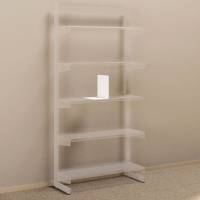 Bogst&oslash;tte til v&aelig;greol i st&aring;l 160x260mm vinkel hvid