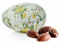 BonCoca Fabergéæg Yellow Flowers med Marcipanæg 140g