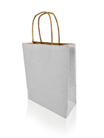 Bong h-Green Recycled bærepose med hank 18,5x8x24cm hvid