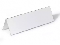 Bordskilt L-skilt 2 mm klar akryl. 250x100x40mm klar