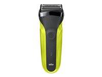Braun Sort/gr&oslash;n Shaver Shave&Style 300BT 3-in-1