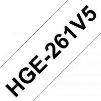 Brother tape HGe-261V5 36mm sort på hvid