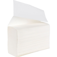 Care-Ness Excellent H&aring;ndkl&aelig;deark 2-lags Z-fold 24x18,4cm 8 cm nyfiber komprimeret hvid