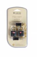 Carlton TSA godkendt låse med 2 stk nøgler pr lås, 2 stk, sort