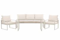 Catania sofasæt med sofa 2 stole og bord beige