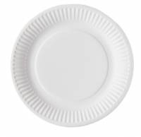 Catersource paptallerken Ø18cm FSC bionedbrydelig hvid