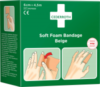 Cederroth Soft Foam Bandage Beige 6cm x 4,5meter