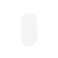 Chat Board Ambit oval glastavle 70x140cm Pure White