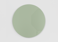 Chat Board Orbit mat rund magnetisk glastavle &Oslash;120cm Khaki
