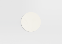 Chat Board Orbit mat rund magnetisk glastavle &Oslash;70cm Pure White