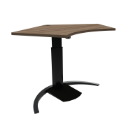 ConSet 501-19 hæve-sænke bord 138x92cm valnød med sort stel