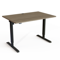 ConSet 501-20 hæve-sænke bord 120x80cm valnød med sort stel