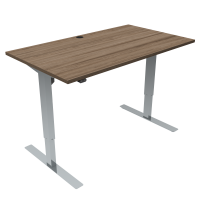 ConSet 501-47 hæve-sænke bord 140x80cm valnød med krom stel