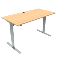 ConSet 501-47 hæve-sænke bord 160x80cm bøg med krom stel