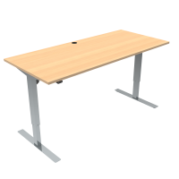 ConSet 501-47 hæve-sænke bord 180x80cm bøg med krom stel