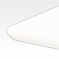 ConSet bordplade 117x90cm 22mm hvid laminat
