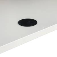 ConSet bordplade 140x80cm 25mm spånplade hvid laminat