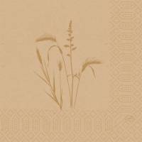 Duni frokostserviet Meadow Natural 3-lags 1/4 fold 33x33cm natur nyfiber