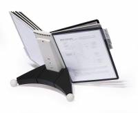Durable Registersystem til bord med 10 lommer sort/grå komplet