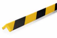 Durable fleksibel hjørnebeskytter selvklæbende C19 sort-gul