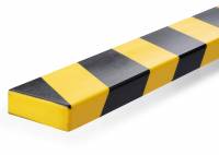 Durable fleksibel vægbeskytter selvklæbende S20 1m sort-gul