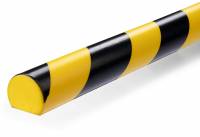 Durable fleksibel vægbeskytter selvklæbende S30R 1m sort-gul