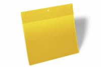 Durable hyldeforkant med ekstra stærk magnet A4 tværformat gul