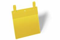 Durable lagerlomme med strop A5 tværformat gul