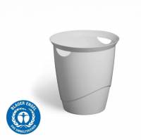 Durable papirkurv genbrugsplast ECO 16 liter rund grå