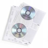 Durable CD-lomme A4 med universalhuller