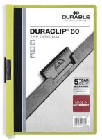Durable Duraclip Business klemmappe til 60 ark lysgrøn