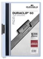 Durable Duraclip Business klemmappe til 60 ark lysblå
