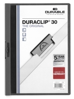 Durable Duraclip klemmappe til 30 ark antracitgr&aring; | Outlet