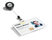 Durable ID-kortholder med yoyo til 1 kort tv&aelig;rformat | Outlet