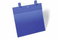 Durable lagerlomme med strop A4 tværformat blå